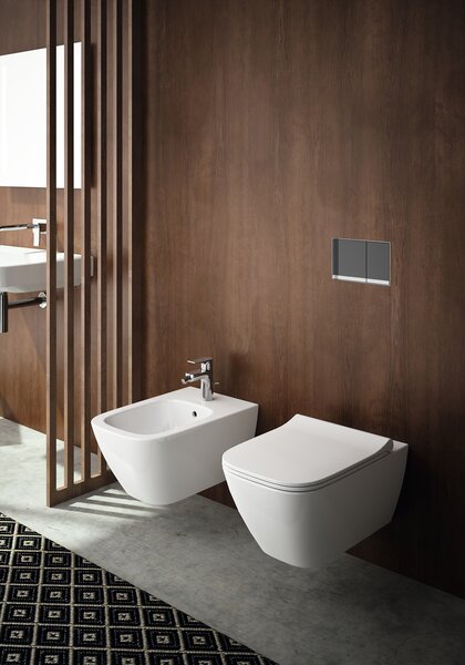 Geberit Smyle Square set vas și capac agăţat fără margine alb 500.683.00.2
