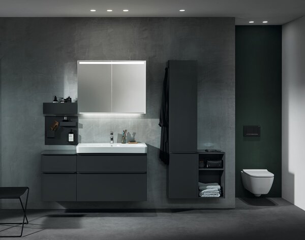 Geberit Smyle Square set vas și capac agăţat fără margine alb 500.683.00.2