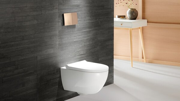 Geberit Acanto vas wc cu capac soft-close agăţat fără margine cu spălare turbionară alb 502.774.00.8
