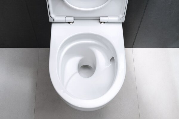 Geberit Acanto vas wc cu capac soft-close agăţat fără margine cu spălare turbionară alb 502.774.00.8