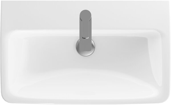 Geberit Selnova Compact lavoar 65x40 cm dreptunghiular clasică-mobilier alb luciu 501.890.00.7