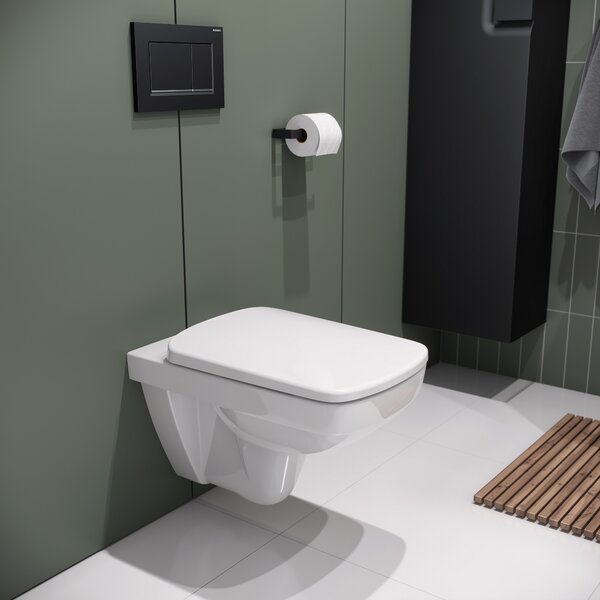 Geberit Selnova Square vas wc cu capac soft-close agăţat fără margine alb 501.961.00.1