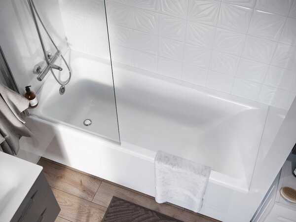 Geberit Selnova Square cada dreptunghiulară 160x70 cm alb 554.382.01.1