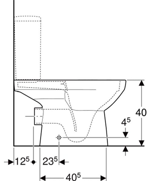 Geberit Selnova Square vas wc stativă fără margine alb 501.563.01.7
