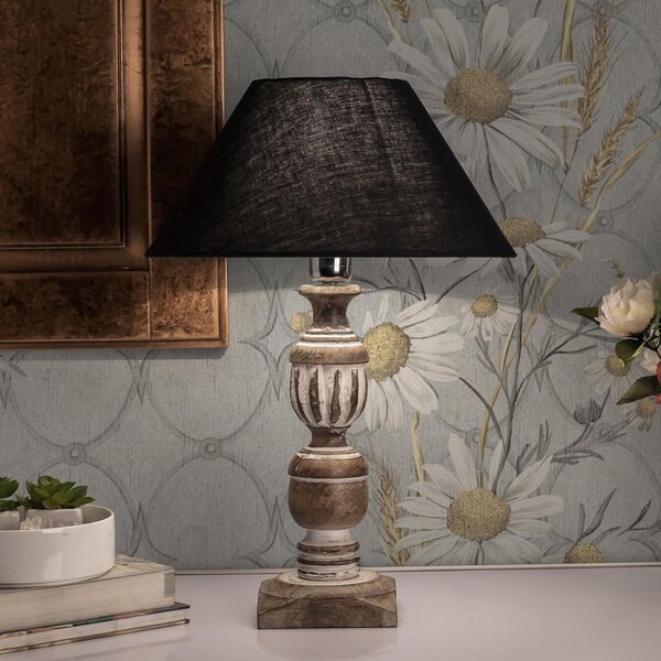 Tapet Margarete pe fundal gri cu model geometric, Tapet flori, a00269 : Uwalls.ro