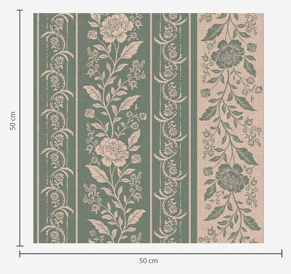 Tapet Dungi verticale cu model floral, Tapet flori, a00273 : Uwalls.ro
