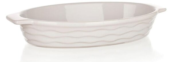 Formă ovală de copt CULINARIA White 26 x 14 cm