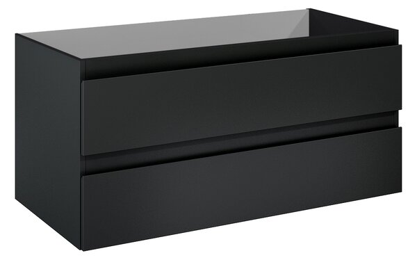Oltens Vernal dulap 100x45.6x47 cm sub chiuveta pe perete negru mat 60002300
