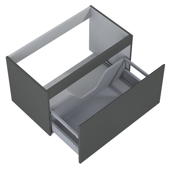 Oltens Vernal dulap 80x45.6x47 cm sub chiuveta pe perete grafit 60014400