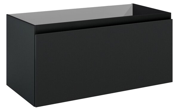 Oltens Vernal dulap 100x45.6x47 cm sub chiuveta pe perete negru 60015300