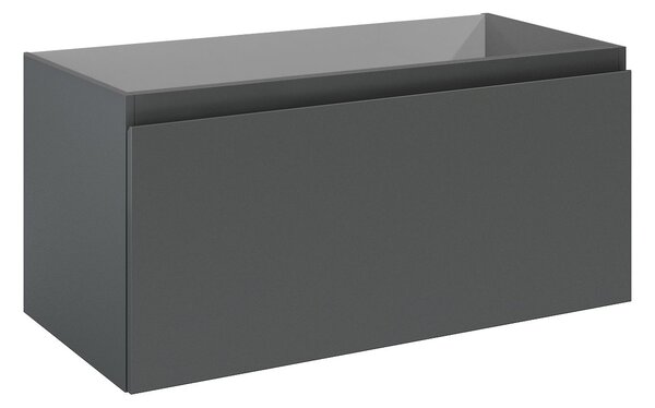 Oltens Vernal dulap 100x45.6x47 cm sub chiuveta pe perete grafit 60015400