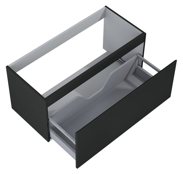 Oltens Vernal dulap 100x45.6x47 cm sub chiuveta pe perete negru 60015300