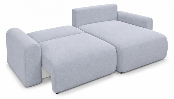 Coltar extensibil reversibil NORDEN PAROS 250x140 cm, gri deschis