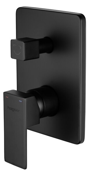 Hagser Ulva baterie cadă-duș ascuns negru HGR13000034