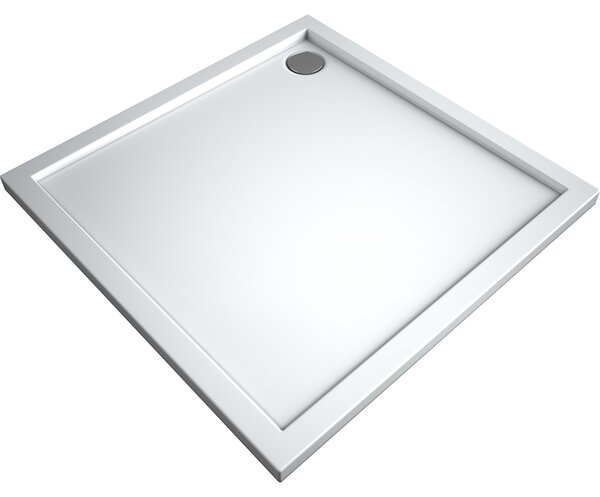 Oltens Superior cădiță de duș pătrată 80x80 cm alb 17002000