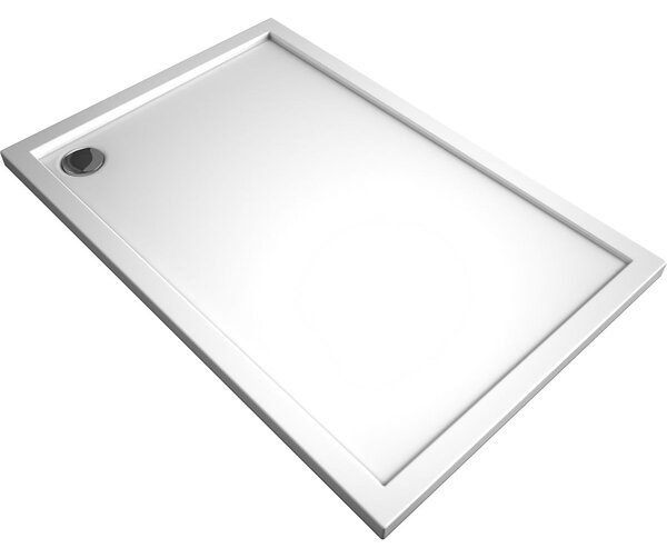 Oltens Superior cădiță de duș dreptunghiulară 100x80 cm alb 15002000