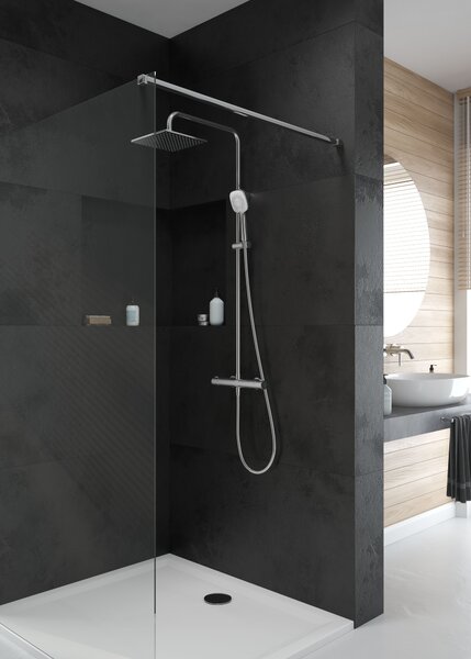 Oltens Superior cădiță de duș pătrată 80x80 cm alb 17002000