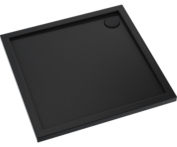 Oltens Superior cădiță de duș pătrată 90x90 cm negru 17001300