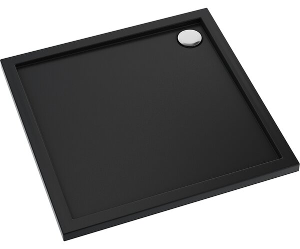Oltens Superior cădiță de duș pătrată 90x90 cm negru 17001300