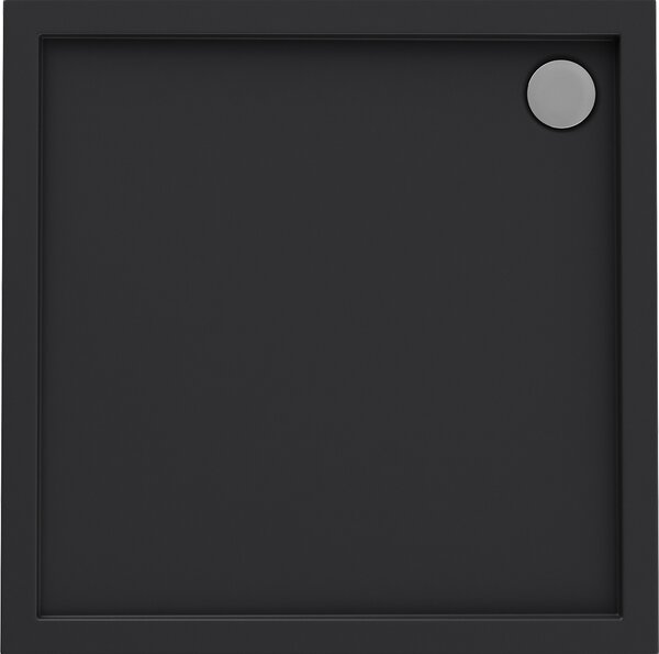 Oltens Superior cădiță de duș pătrată 90x90 cm negru 17001300