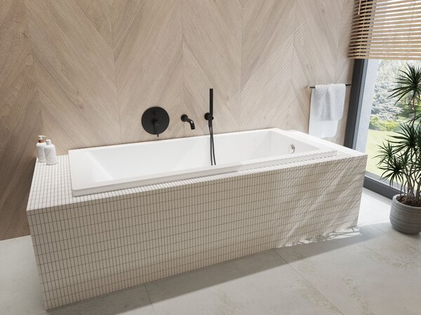 Oltens Molle pipă baterie de cadă negru mat 39100300