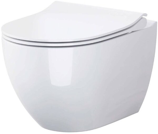 Set vas WC Cersanit Zen K109-053-ECO, capac WC Cersanit Urban Harmony K98-0133-ECO