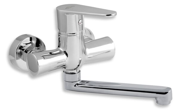 Novaservis Titania Fresh, baterie pentru chiuvetă, montată pe perete, 100 mm, crom, 96077.0