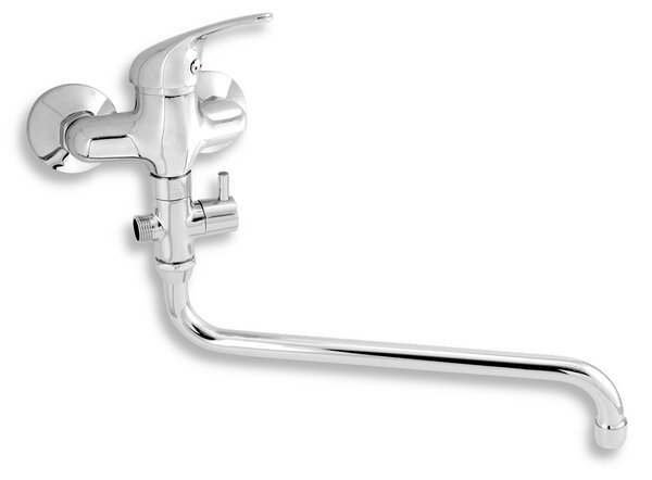 Novaservis Titania Iris, baterie panou fara dus 100 mm, crom, 92073/1.0