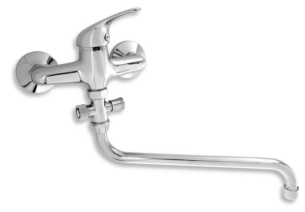 Novaservis Titania Iris, baterie panou fara dus 150 mm, crom, 92071/1.0