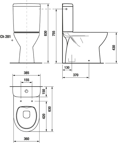Jika Lyra Plus compact wc alb H8273870002801