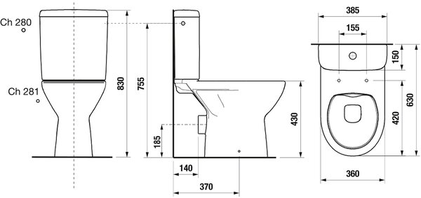 Jika Lyra Plus compact wc alb H8273860002801