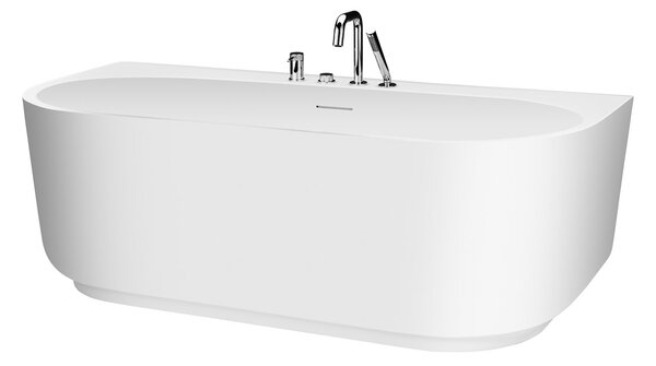 Ksuro 03 cadă de perete 170x80 cm ovală alb 32005000