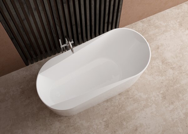 Ksuro 05 cadă freestanding 170x78 cm ovală alb 32009000