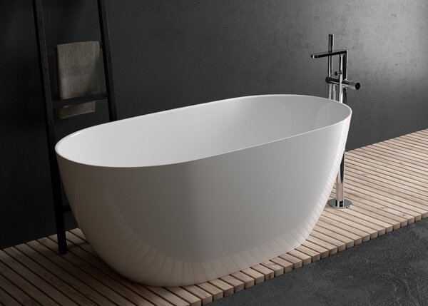Ksuro 02 cadă freestanding 160x74 cm ovală alb 32003000