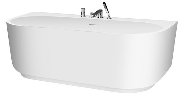 Ksuro 03 cadă de perete 170x80 cm ovală alb 32005000