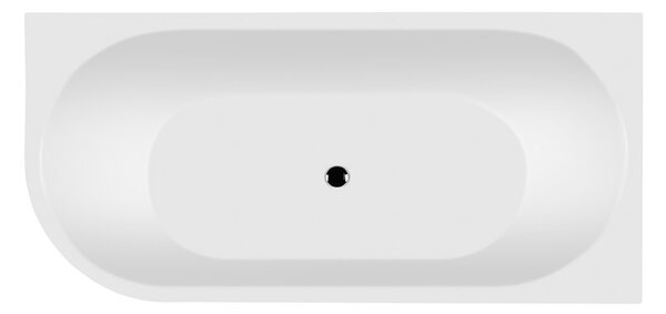 Ksuro 03 cadă de colț 170x80 cm ovală alb 31000000