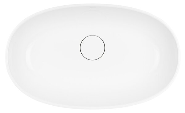 Ksuro 02 lavoar 60x36 cm ovale de blat alb luciu 20003000