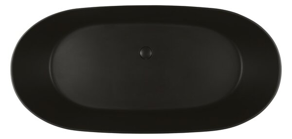 Ksuro 02 cadă freestanding 160x74 cm ovală negru 32003030