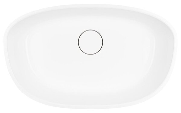 Ksuro 01 lavoar 60x36 cm ovale de blat alb luciu 20001000
