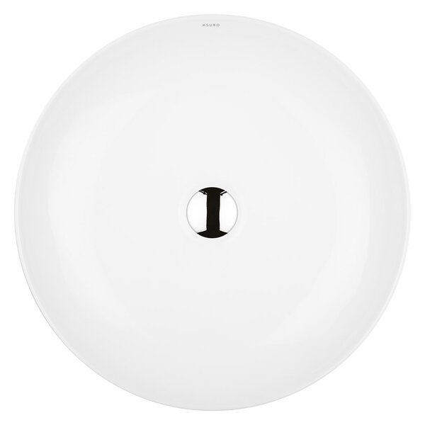 Ksuro 105 lavoar 49x49 cm rotund de blat alb luciu 20011000