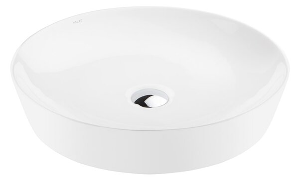 Ksuro 105 lavoar 49x49 cm rotund de blat alb luciu 20011000
