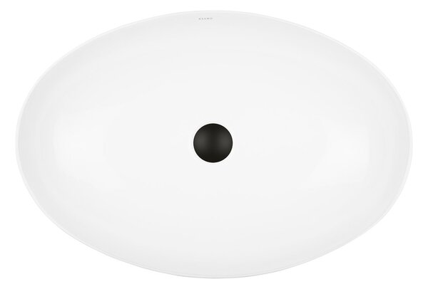 Ksuro 102 lavoar 61.5x41.5 cm ovale de blat alb luciu 20006000