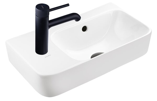 Ksuro 107 lavoar 45x26 cm dreptunghiular de blat alb luciu 21003000