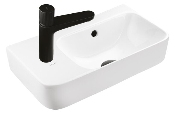Ksuro 107 lavoar 45x26 cm dreptunghiular de blat alb luciu 21003000
