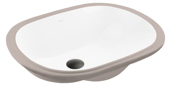 Ksuro 109 lavoar 49.5x35 cm ovale sub blat alb luciu 20014000