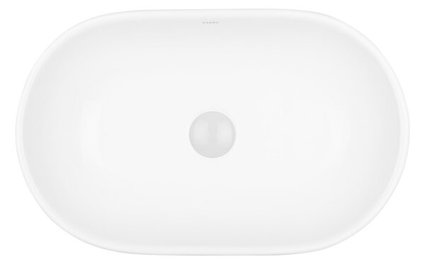Ksuro 101 lavoar 51.5x32.5 cm ovale de blat alb luciu 20005000