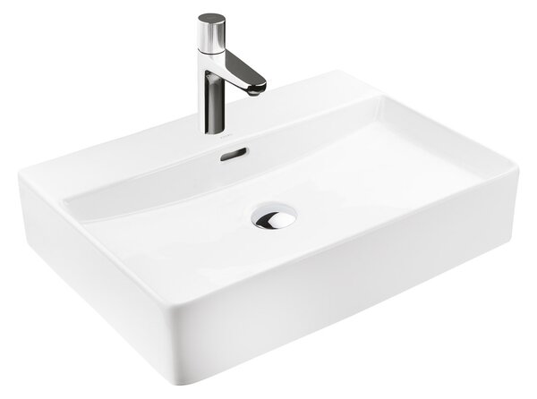Ksuro 100 lavoar 59x43.5 cm dreptunghiular de blat alb luciu 21000000