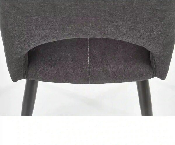 Scaun K369, gri inchis/negru, stofa clasica/otel, 48x58x92 cm
