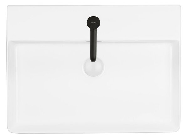 Ksuro 100 lavoar 59x43.5 cm dreptunghiular de blat alb luciu 21000000