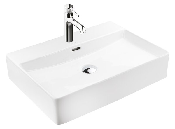 Ksuro 100 lavoar 59x43.5 cm dreptunghiular de blat alb luciu 21000000